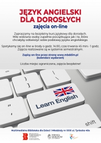Język angielski dla dorosłych. Zajęcia on-line